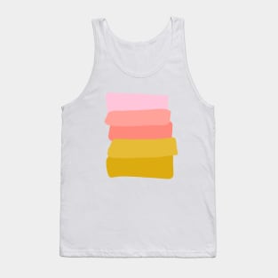 Abstract Sunset Stripes Tank Top